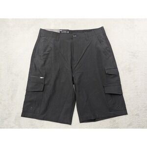 Iron Co. Mens Stretch Tech Black Cargo Shorts Size 34 New with Tags